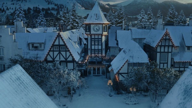 Video Reference: Building, Atmosphere, Snow, Property, Window, World, Plant, Tree, Cloud, Freezing