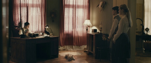 Video Reference: Table, Window, Curtain, Building, Wood, Interior design, Cabinetry, Floor, Wall, Desk