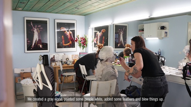 Video Reference: Picture frame, Chair, Beauty salon, Houseplant, Plant, Fashion design, Art, Event, House, Room