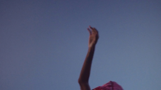 Video Reference: Sky, Gesture, Elbow, People in nature, Happy, Human leg, Thumb, Wrist, Balance, Carmine