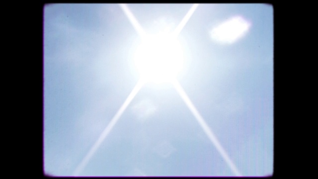 Video Reference: Sky, Rectangle, Astronomical object, Lens flare, Display device, Electronic device, Electric blue, Sun, Circle, Symmetry