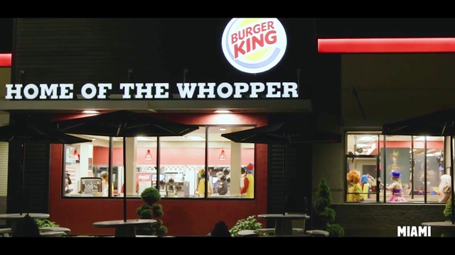 Video Reference: Building, Lighting, Food, Signage, Font, Advertising, Facade, Retail, Logo, Fast food