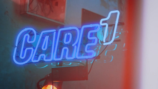 Video Reference: Font, Electronic signage, Electric blue, Display device, Art, Neon, Automotive lighting, Visual effect lighting, Gas, Magenta