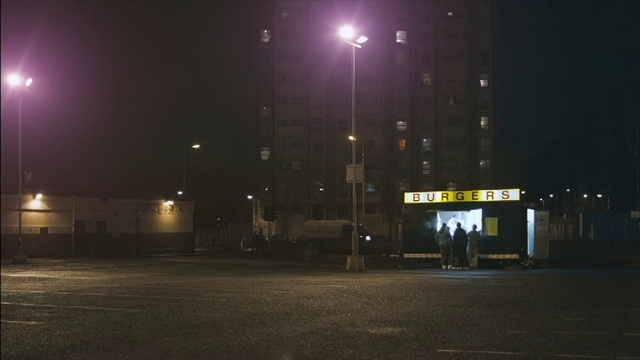 Video Reference: Street light, Building, Automotive lighting, Road surface, Electricity, Sky, Midnight, Security lighting, Gas, City