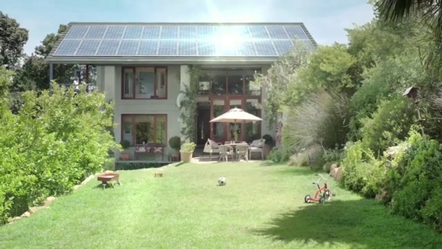 Video Reference: Plant, Building, Property, Window, Green, Sky, Land lot, Solar energy, Grass, House