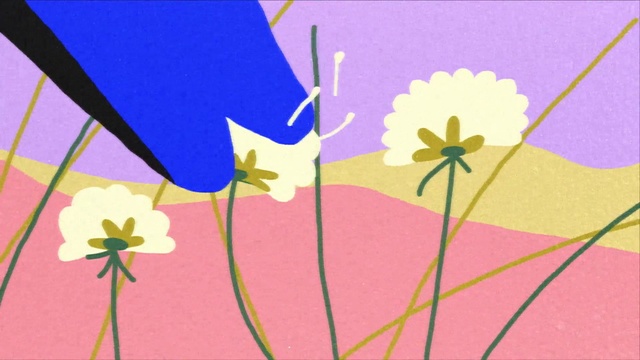 Video Reference: Flower, Plant, Hand, Petal, Botany, Nature, Leaf, Cartoon, Textile, Branch
