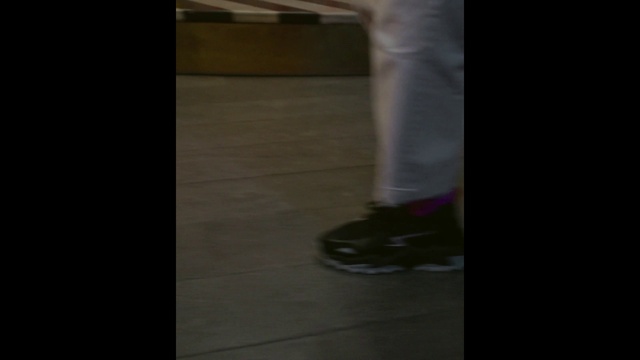 Video Reference: Wood, Flooring, Grey, Floor, Asphalt, Thigh, Knee, Hardwood, Tints and shades, Automotive tire