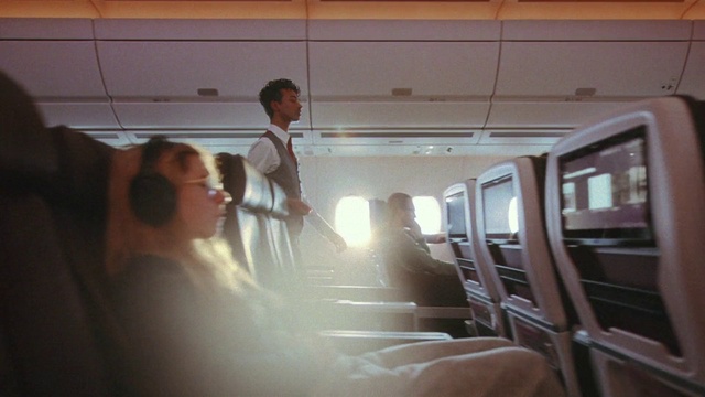Video Reference: Air travel, Passenger, Public transport, Fun, Event, Travel, Airline, Luxury vehicle, Eyewear, Room