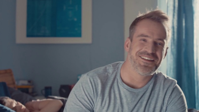 Video Reference: Forehead, Nose, Hair, Cheek, Smile, Chin, Shoulder, Mouth, Beard, Blue