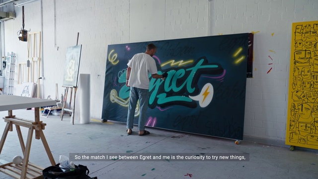 Video Reference: Easel, Paint, Art, Graffiti, Tripod, Artist, Font, Flooring, Visual arts, Office supplies