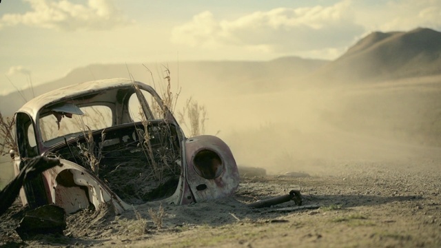 Video Reference: Sky, Cloud, Automotive tire, Hood, Motor vehicle, Vehicle, Wood, Grass, Pollution, Automotive wheel system