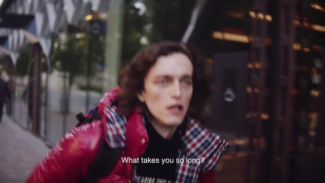 Video Reference: Lip, Tartan, Flash photography, Textile, Street fashion, Happy, Plaid, Long hair, Pattern, Magenta