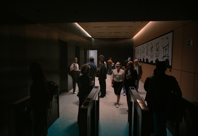 Video Reference: Entertainment, Chair, Fashion design, Event, Automotive design, Suit, Formal wear, Darkness, Job, Visual arts