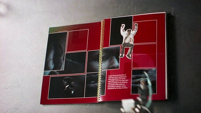 Video Reference: Rectangle, Font, Art, Publication, Visual arts, Advertising, Room, Carmine, Graphics, Magenta