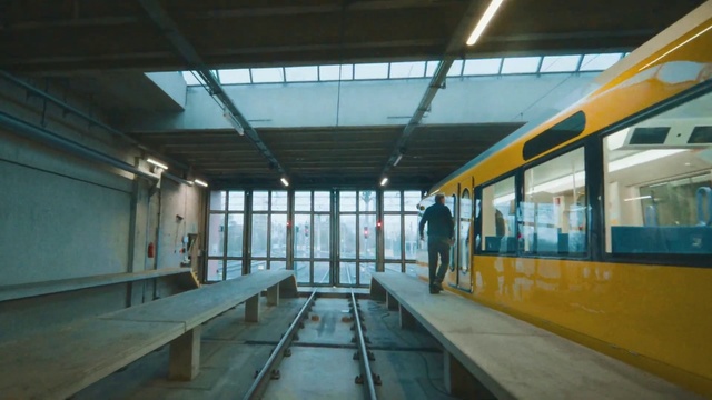 Video Reference: Window, Fixture, Door, Transport hub, Building, Floor, Table, Rolling stock, Glass, Flooring