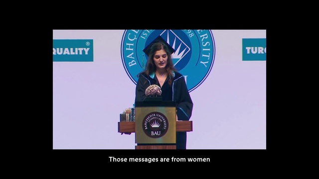 Video Reference: Smile, Font, Spokesperson, Technology, Electric blue, Event, Public speaking, Speech, Advertising, Logo