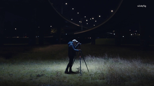Video Reference: Tripod, Flash photography, People in nature, Plant, Grass, Sky, Tints and shades, Midnight, Electric blue, Tree