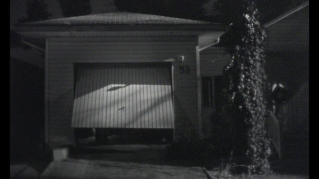 Video Reference: Building, Door, Black-and-white, Grey, Style, Window, Flash photography, Tints and shades, Midnight, Automotive lighting