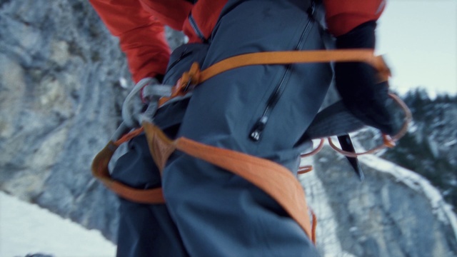 Video Reference: Sleeve, Snow, Outdoor recreation, Rock-climbing equipment, Plant, Slope, Freezing, Recreation, Climbing, Electric blue