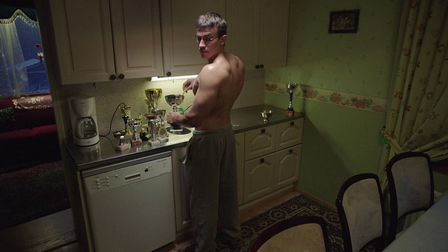 Video Reference: Cabinetry, Countertop, Tap, Drawer, Sink, Chair, Chest of drawers, Plumbing fixture, Kitchen, Floor