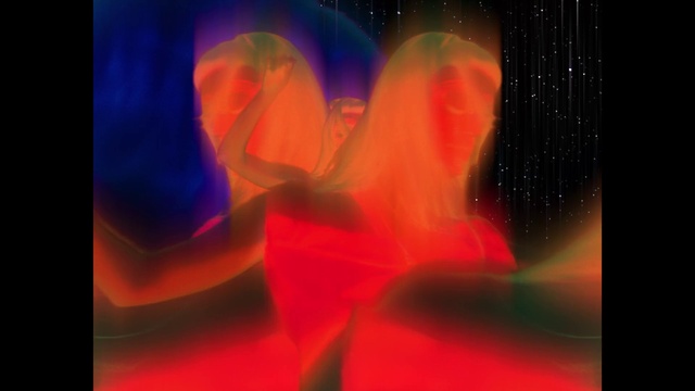 Video Reference: Petal, Art, Font, Magenta, Gas, Electric blue, Space, Rectangle, Painting, Event