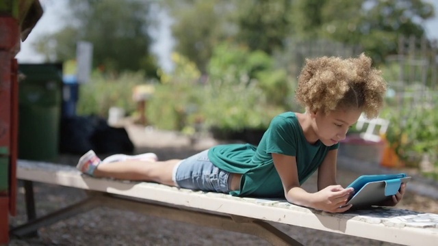 Video Reference: Happy, Leisure, Summer, Wood, Grass, Recreation, Electric blue, Fun, Child, Sitting