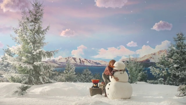 Video Reference: Cloud, Sky, Snowman, Plant, Snow, Tree, Freezing, Mountain, Landscape, Ice cap