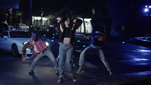 Video Reference: Footwear, Tire, Flash photography, Car, Purple, Entertainment, Wheel, Performing arts, Electric blue, Midnight