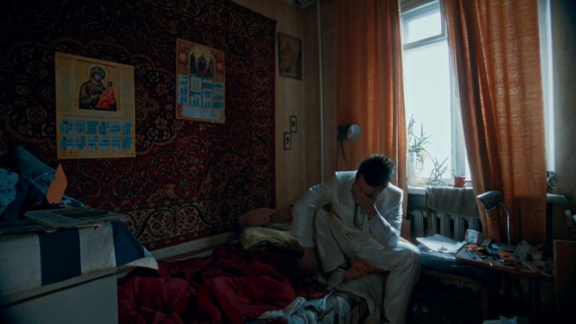 Video Reference: Property, Furniture, Comfort, Window, Textile, Curtain, Interior design, Wall, Building, Linens