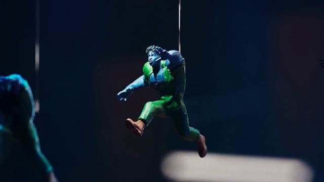 Video Reference: Entertainment, Performing arts, Choreography, Recreation, Event, Flash photography, Sports, Extreme sport, Electric blue, Fictional character