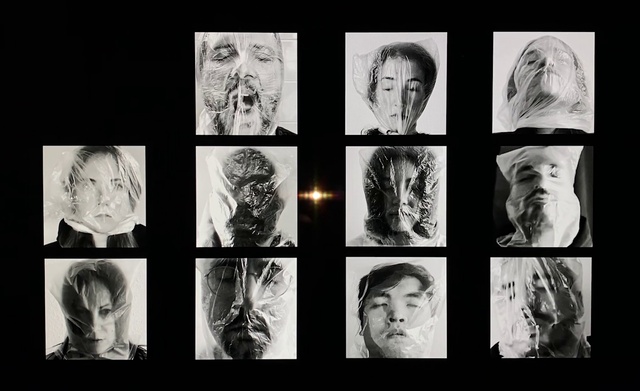 Video Reference: Facial expression, Black, Organism, Black-and-white, Font, Style, Art, Line, Monochrome, Collage