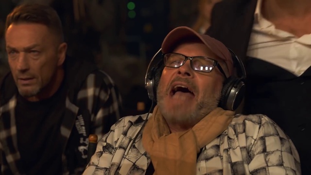 Video Reference: Glasses, Vision care, Lighting, Eyewear, Facial hair, Fun, Event, Beard, Moustache, Audio equipment