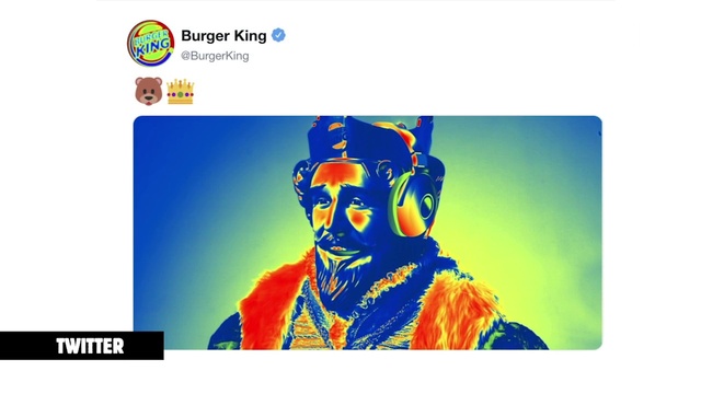 Video Reference: Sleeve, Font, Beard, Hat, Electric blue, Collar, Rectangle, Brand, Cap, Graphic design