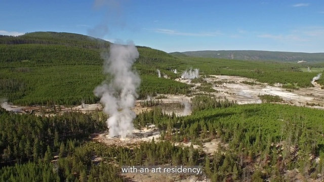 Video Reference: Sky, Plant, Natural landscape, Mountain, Cloud, Body of water, Watercourse, Grass, Steam, Grassland