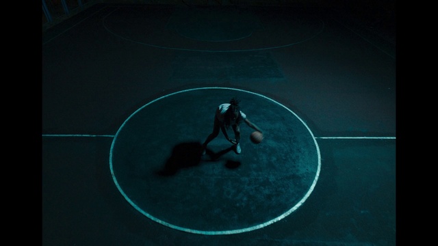 Video Reference: Flooring, Font, Circle, Electric blue, Space, Darkness, Shadow, Art, Recreation, T-shirt