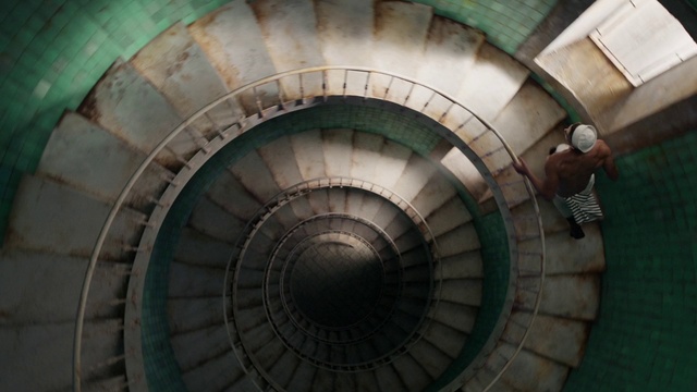 Video Reference: Stairs, Water, Symmetry, Fixture, Circle, Spiral, Pattern, Automotive wheel system, Building, Composite material