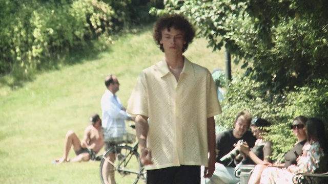 Video Reference: Wheel, Shirt, Shorts, Tire, Plant, Tree, Happy, Leisure, Adaptation, Grass