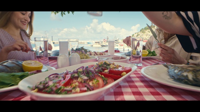 Video Reference: Food, Tableware, Table, Plate, Sky, Cloud, Dishware, Fork, Ingredient, Recipe