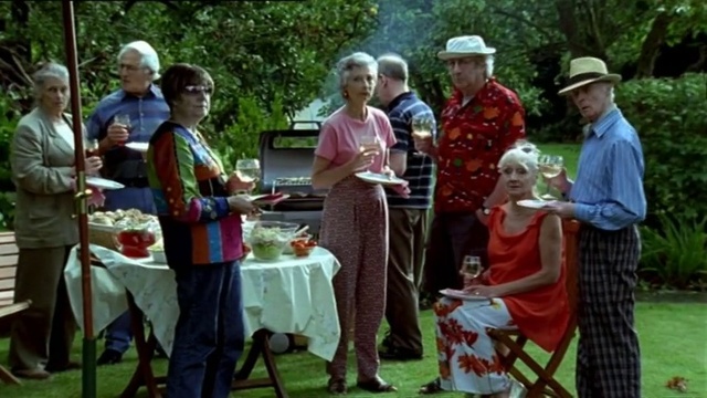 Video Reference: Trousers, Table, Furniture, Plant, Hat, Chair, Fedora, Dress, Sun hat, Public space