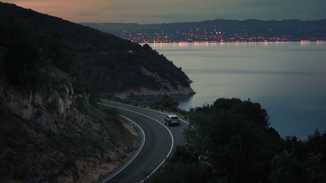 Video Reference: Water, Sky, Cloud, Vehicle, Light, Car, Mountain, Tree, Highland, Plant