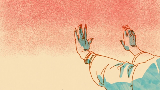 Video Reference: Hand, Eye, Human body, Gesture, Finger, Fawn, Art, Paint, Painting, Font