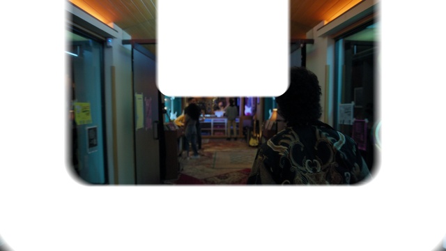 Video Reference: Fixture, Rectangle, Electronic device, Event, Font, Magenta, Display device, Room, Multimedia, Public transport