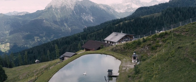 Video Reference: Mountain, Cloud, Sky, Water resources, Water, Plant, Nature, Natural landscape, Larch, Tree