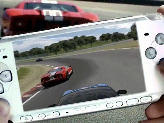 Video Reference: handheld console, video game, racing game, gaming, car race, portable device, screen, controller, hands, entertainment
