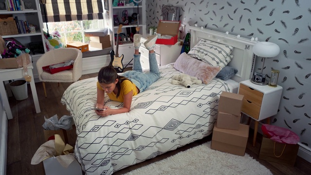 Video Reference: Property, Comfort, Bed frame, Textile, Building, Interior design, Floor, Flooring, Bed, Linens