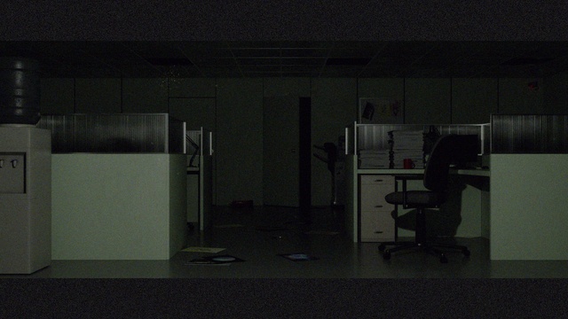 Video Reference: Floor, Flooring, Gas, Tints and shades, Machine, Door, Fixture, Building, Monochrome photography, Darkness