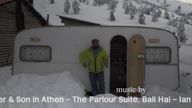 Video Reference: Snow, Property, Window, Motor vehicle, Tree, Building, Door, Jacket, Freezing, Geological phenomenon