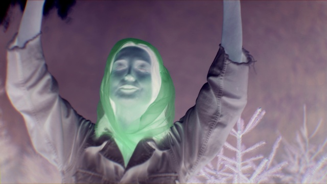 Video Reference: Human body, Smile, Purple, Organism, Gesture, Happy, Art, Grass, Event, Fun