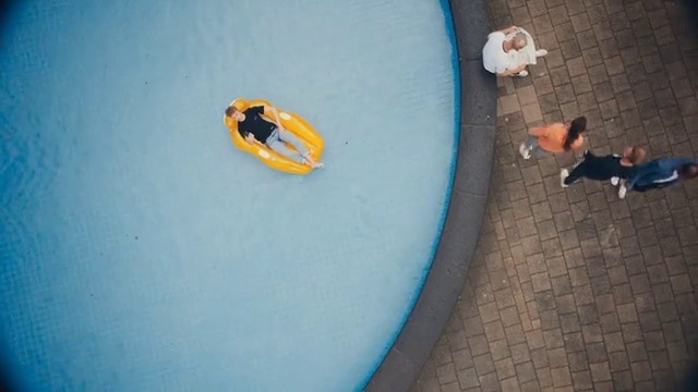 Video Reference: Water, Blue, Azure, Wall, Leisure, Asphalt, Swimming pool, Recreation, Circle, Fun