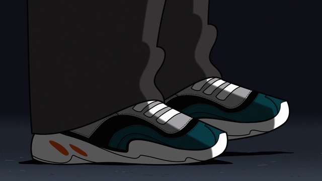 Video Reference: Outdoor shoe, Walking shoe, Sneakers, Sportswear, Grey, Gesture, Line, Art, Font, Electric blue
